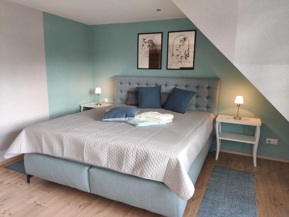 Ferienhaus Blaue Blume Mit 11 Kw Ladestation, Kamin, Terrasse, Eingezaeuntem Garten, Sauna, Wlan, Netflix, 2 Hunde Willkommen! Гюнтерсберге Экстерьер фото