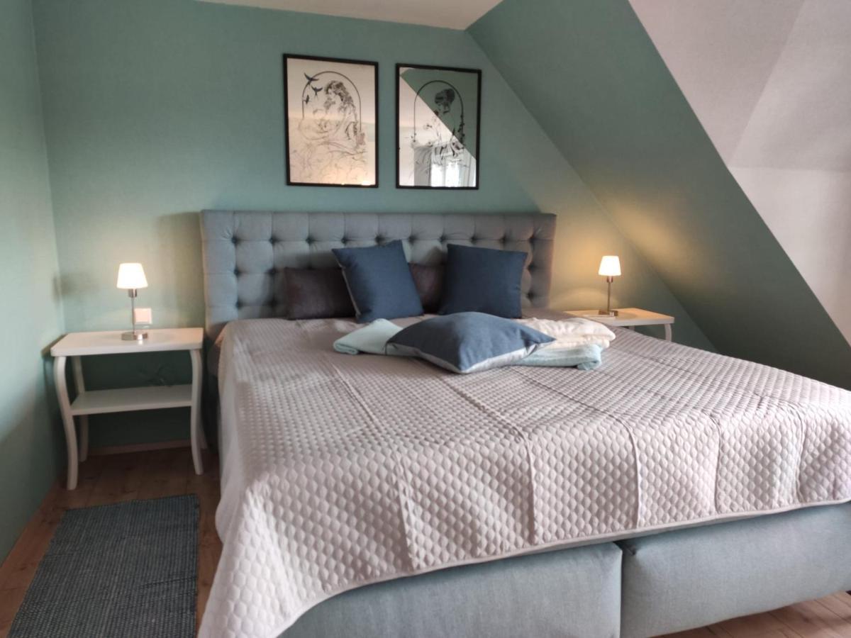 Ferienhaus Blaue Blume Mit 11 Kw Ladestation, Kamin, Terrasse, Eingezaeuntem Garten, Sauna, Wlan, Netflix, 2 Hunde Willkommen! Гюнтерсберге Экстерьер фото